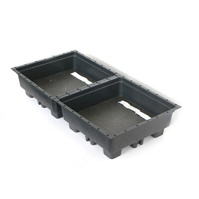Utilisation dans le jardin Contenants pour plantes carrées en plastique Planteur sur le toit Plateau de propagation des graines du jardin