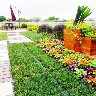 Utilisé avec les fleurs/les plantes vertes Grand jardin pot planteur Stand pour l'éclairage extérieur du toit