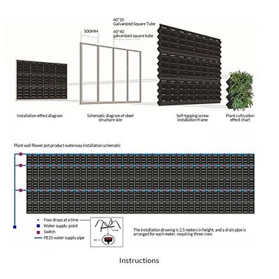 Panneau mural verticale de mousse de jardin végétal vert non recouvert Par mètre carré 4