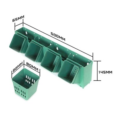 Planteur d'herbes en plastique verticale pour jardinage en intérieur
