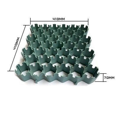 410x410mm Hdpe Pavers poroses verts interlock Pp Paver de gazon de réseau de paysage