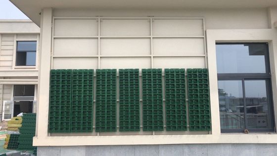 Plante verte extérieure en plastique verticale jardin pots d'empilement de fleurs pour le mur vert élégant