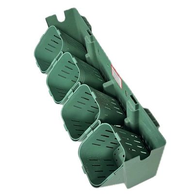 500*5 mm pot de fleurs en plastique empilable pour la plantation pour le vert mur vivant en noir/vert