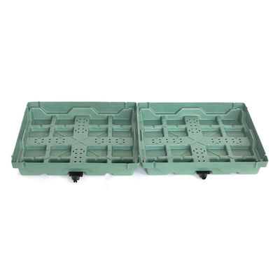 Matériau PP pot de fleurs de jardin décoratif pour fabrication de plateaux de toit vert modulaires