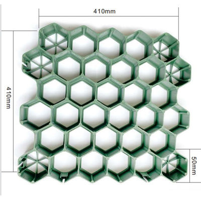 Réseaux de pavage perméables en PEHD vert pour une installation facile sur le chemin d'accès du terrain d'emballage