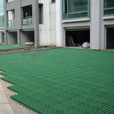 Réseaux de pavage perméables en PEHD vert pour une installation facile sur le chemin d'accès du terrain d'emballage
