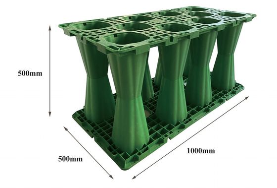 Récolte durable de l'eau de pluie avec un réservoir d'infiltration d'eau de pluie noire