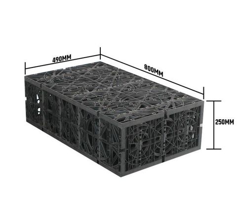 Réservoir géocellulaire branchable pour l'infiltration des eaux pluviales et le système de collecte des eaux de pluie
