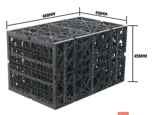 Modules d'eau de pluie intelligents - Caisse de déshydratation branchée avec une capacité de stockage d'eau de 117 L