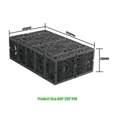Réservoir d'atténuation de l'eau de pluie écologique en HDPE avec support technique vidéo